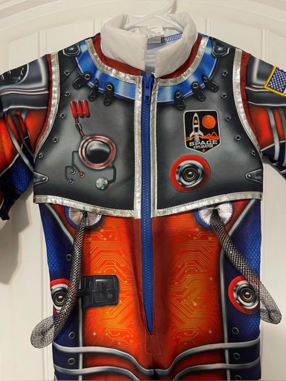 Adventure Factory Astronaut One Piece Costume with Detachable Helmet